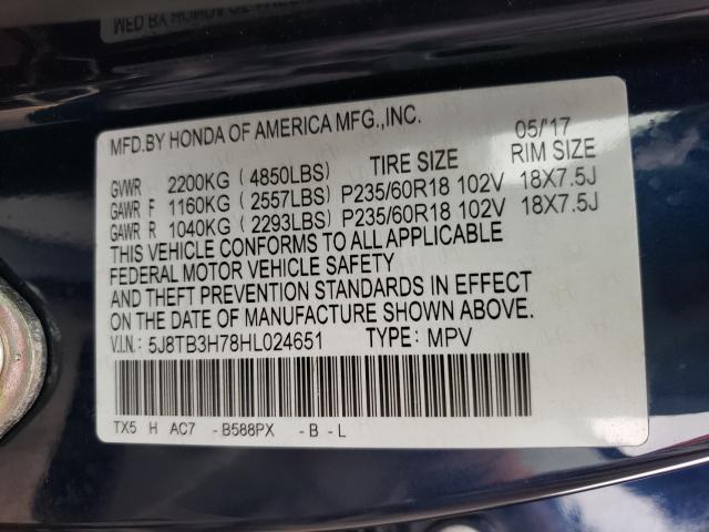 2017 ACURA RDX ADVANC 5J8TB3H78HL024651