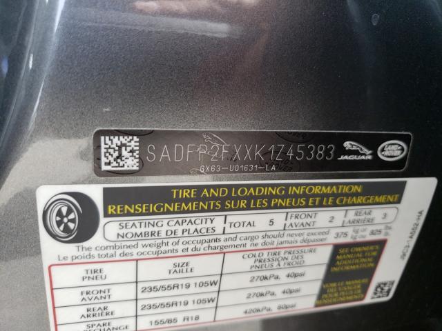 2019 JAGUAR E-PACE SE SADFP2FXXK1Z45383