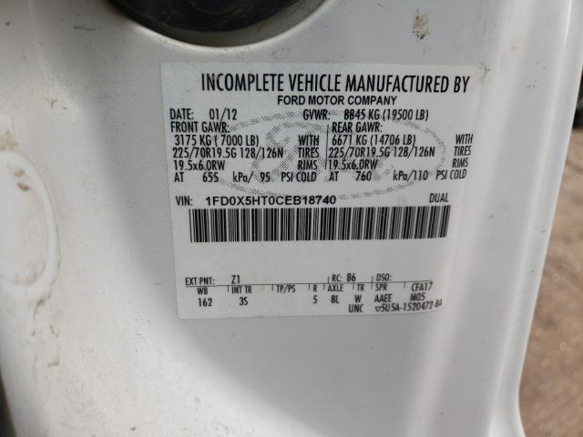 2012 FORD F550 SUPER 1FD0X5HT0CEB18740