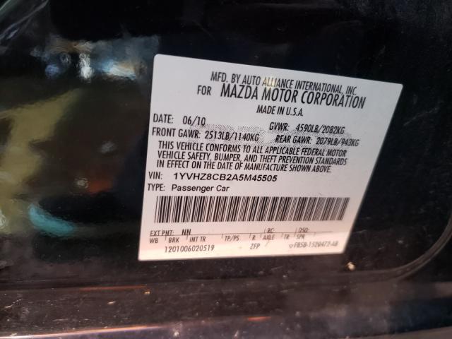 2010 MAZDA 6 S 1YVHZ8CB2A5M45505