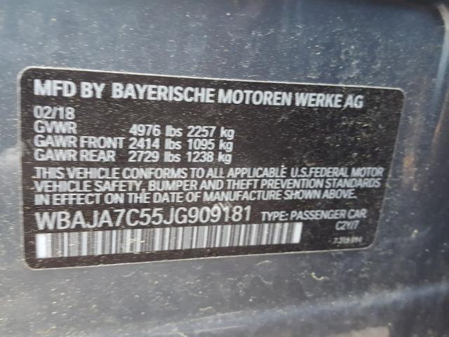 2018 BMW 530 XI WBAJA7C55JG909181