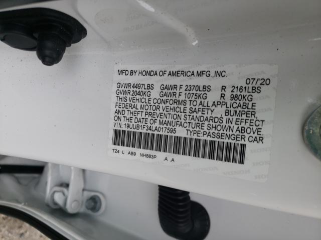 2020 ACURA TLX 19UUB1F34LA017595