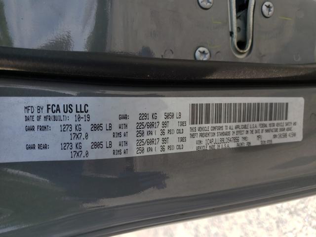 2020 JEEP CHEROKEE L 1C4PJLLB9LD547856