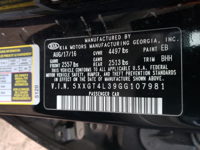 5XXGT4L39GG107981 Kia Optima Lx 2016. Фото: 9