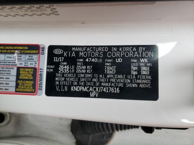 2018 KIA SPORTAGE L KNDPMCACXJ7417616