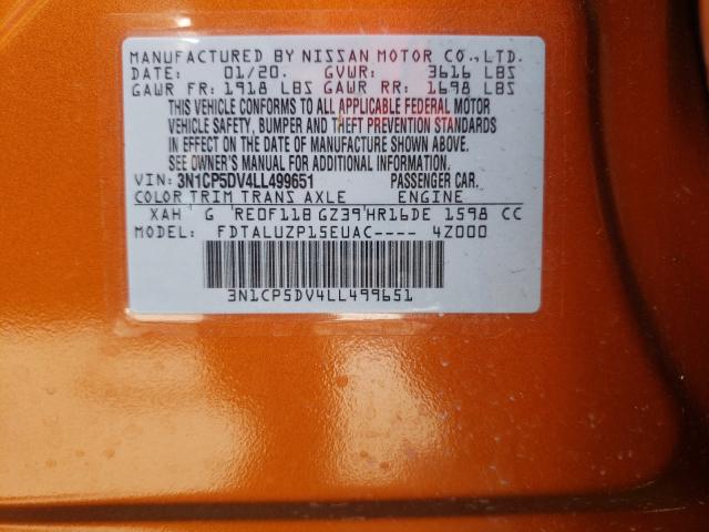 2020 NISSAN KICKS SR 3N1CP5DV4LL499651