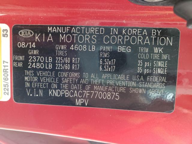 2015 KIA SPORTAGE L KNDPBCAC7F7700875