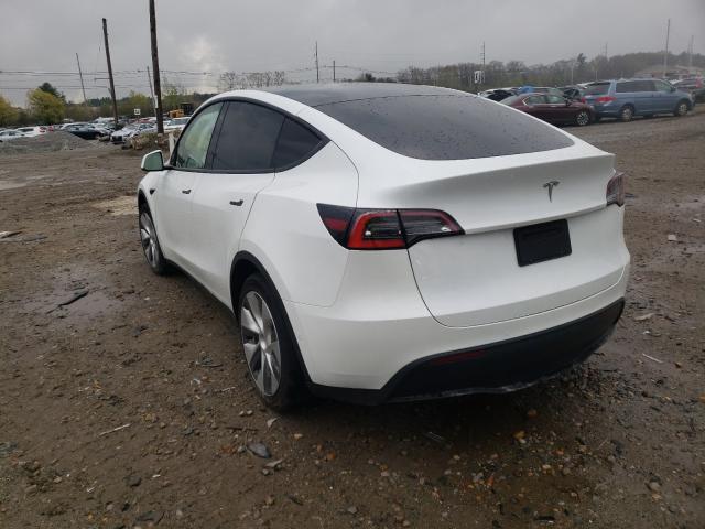 tesla model y 2021 vin 5yjygded7mf109712