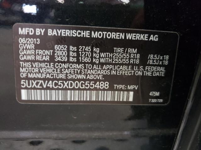 2013 BMW X5 5UXZV4C5XD0G55488