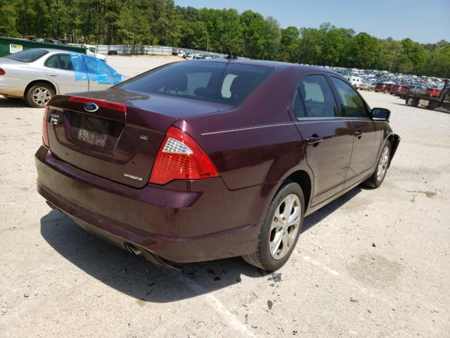 VIN 1FAHP2E81HG114509 2012 FORD FUSION SE no.4