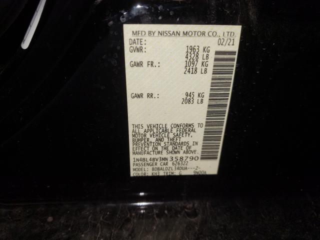 2021 NISSAN ALTIMA S 1N4BL4BV3MN358790