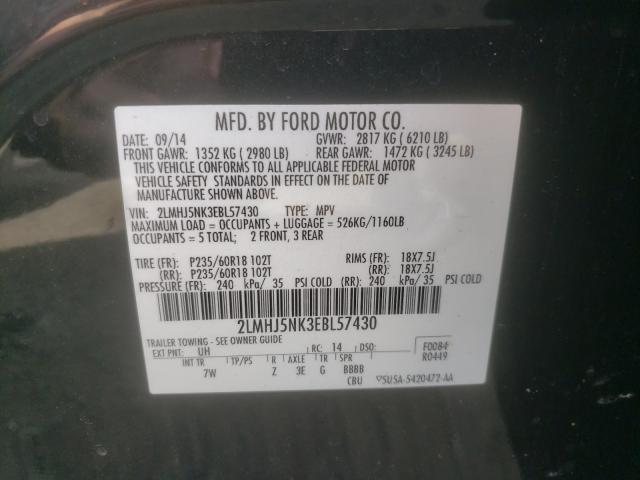 2014 LINCOLN MKT 2LMHJ5NK3EBL57430