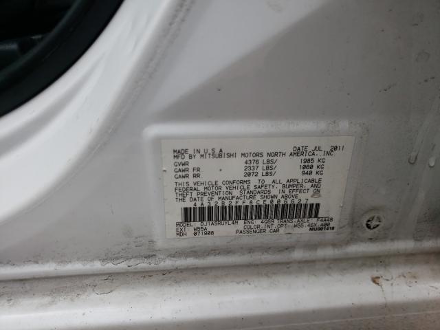 2012 MITSUBISHI GALANT FE 4A32B2FF8CE006627
