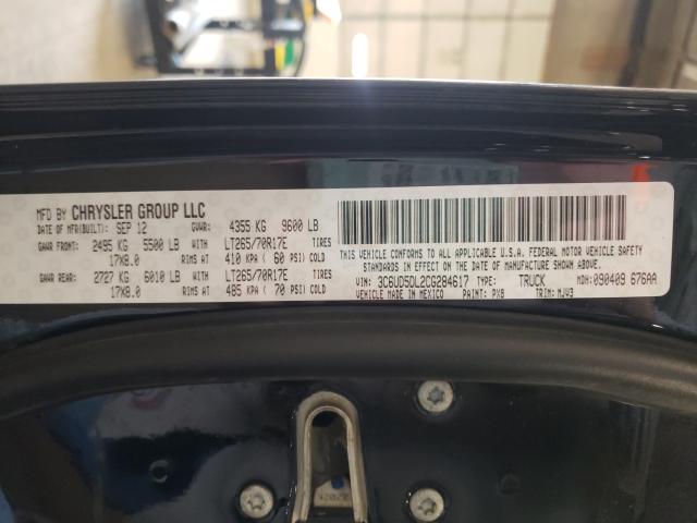 2012 DODGE RAM 2500 3C6UD5DL2CG284617