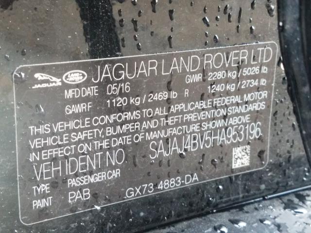 2017 JAGUAR XE PREMIUM SAJAJ4BV5HA953196