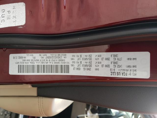 2016 DODGE DURANGO LI 1C4RDHDG1GC459547