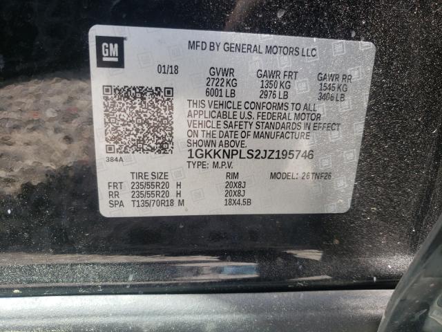 2018 GMC ACADIA DEN 1GKKNPLS2JZ195746