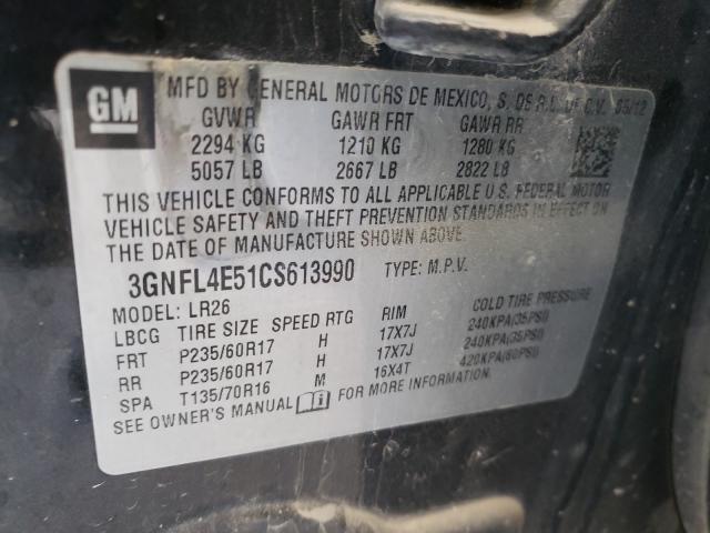 2012 CHEVROLET CAPTIVA SP 3GNFL4E51CS613990