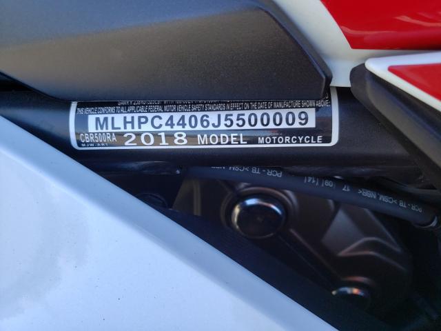 2018 HONDA CBR500 RA- MLHPC4406J5500009