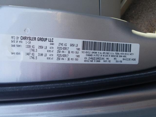 2010 VOLKSWAGEN ROUTAN SE 2V4RW3D16AR231041
