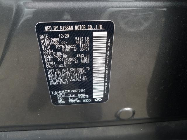 2021 INFINITI QX80 LUXE JN8AZ2AE2M9270983