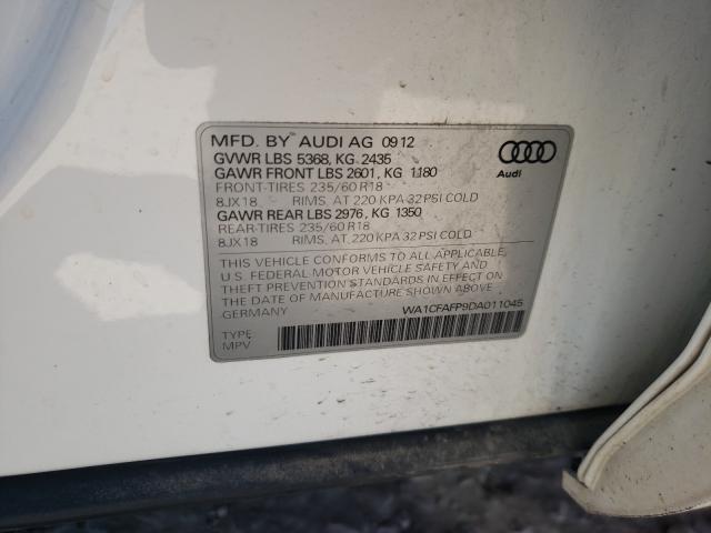 2013 AUDI Q5 PREMIUM WA1CFAFP9DA011045