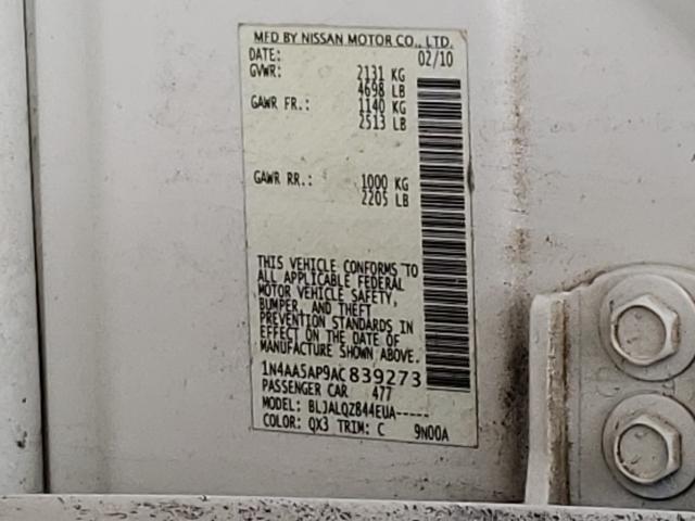 2010 NISSAN MAXIMA 1N4AA5AP9AC839273