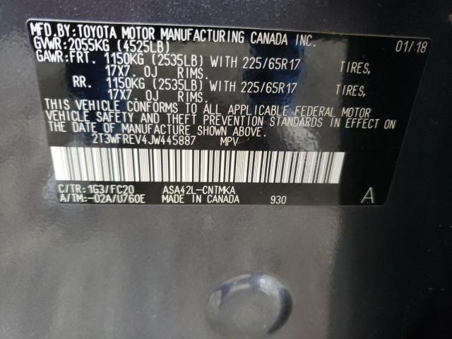 2018 TOYOTA RAV4 ADVEN 2T3WFREV4JW445887