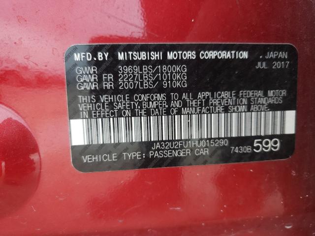 2017 MITSUBISHI LANCER ES JA32U2FU1HU015290