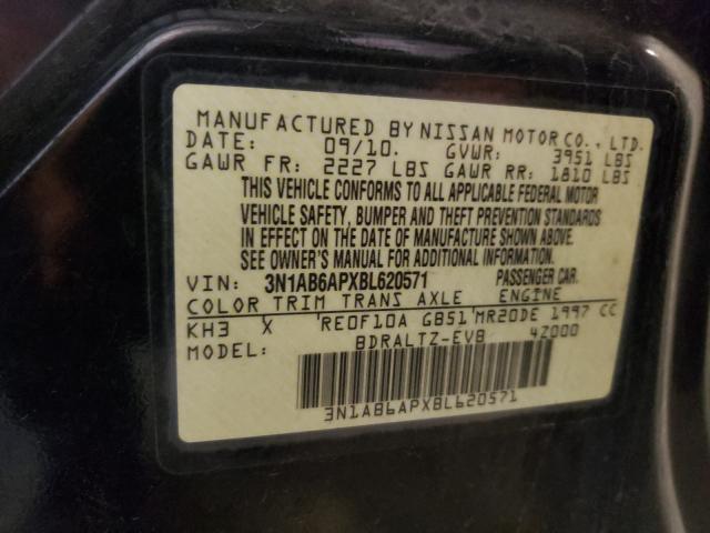 2011 NISSAN SENTRA 2.0 3N1AB6APXBL620571