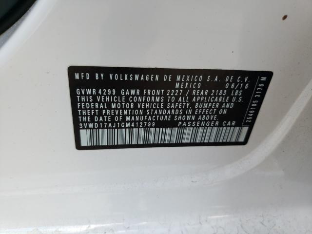 2016 VOLKSWAGEN JETTA SPOR 3VWD17AJ1GM412799