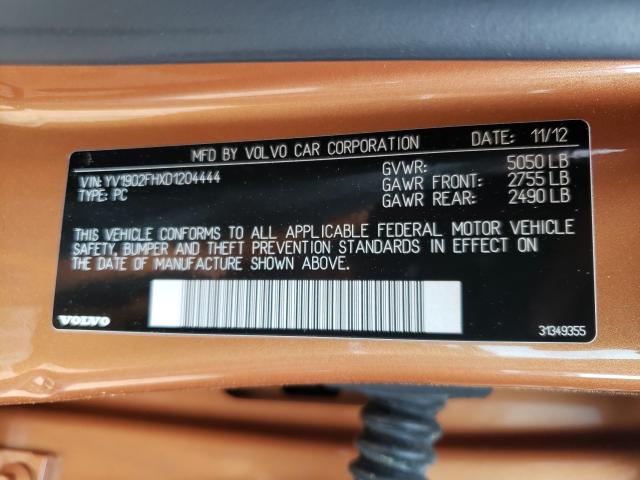 2013 VOLVO S60 T6 YV1902FHXD1204444