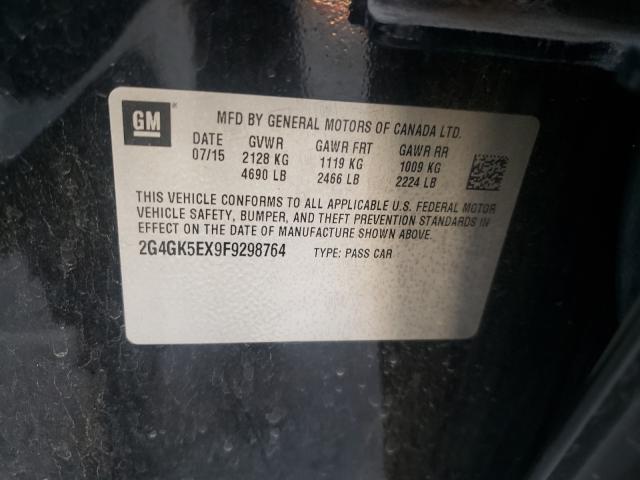 2015 BUICK REGAL 2G4GK5EX9F9298764