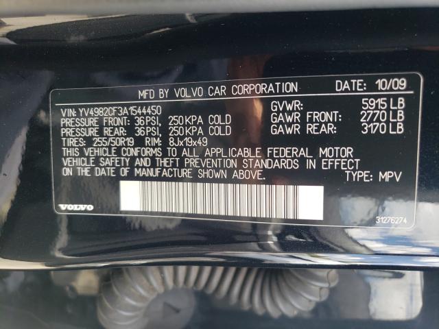 2010 VOLVO XC90 YV4982CF3A1544450