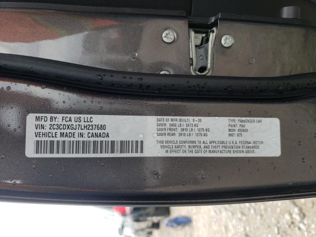 2020 DODGE CHARGER SC 2C3CDXGJ7LH237680
