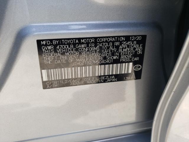 2021 LEXUS IS 350 F-S JTHGZ1B27M5040401