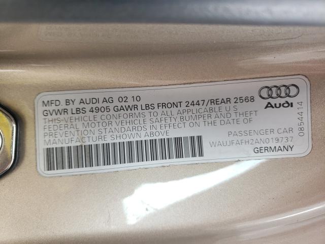 2010 AUDI A5 PREMIUM WAUJFAFH2AN019737