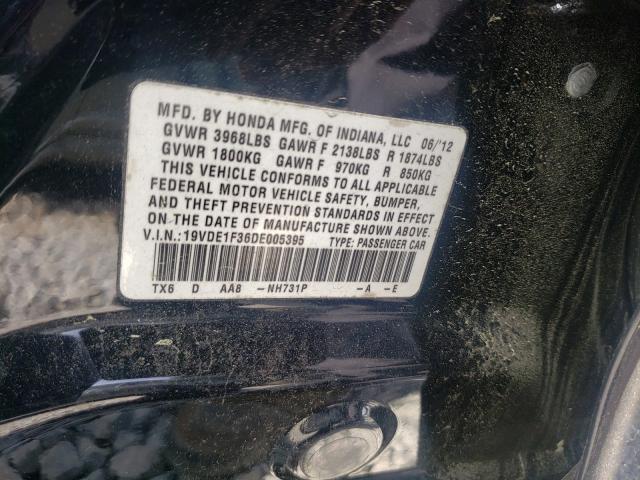 2013 ACURA ILX 20 19VDE1F36DE005395