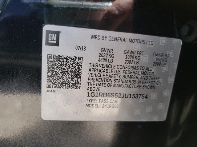 VIN 1G1RB6S52JU153754 2018 Chevrolet Volt, Premier no.10