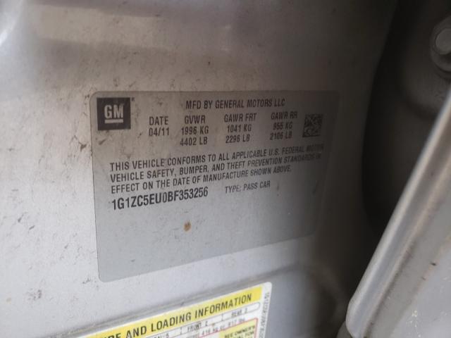 2011 CHEVROLET MALIBU 1LT 1G1ZC5EU0BF353256