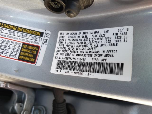 2015 HONDA CR-V 5J6RM4H32FL056430