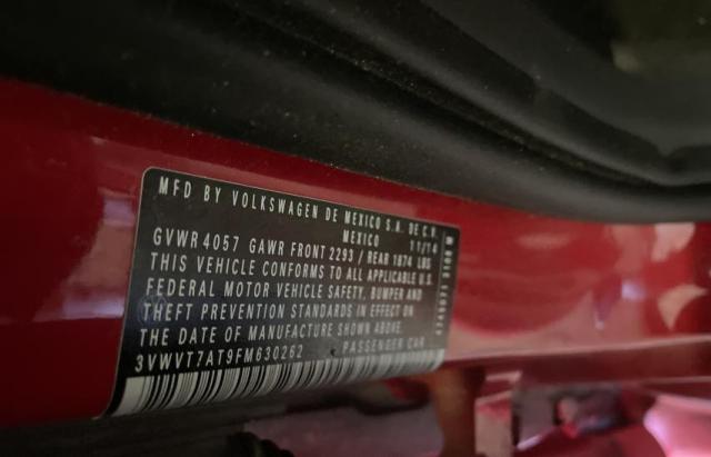 2015 VOLKSWAGEN BEETLE R-L 3VWVT7AT9FM630262