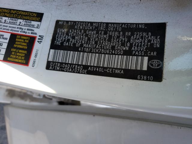 2011 TOYOTA CAMRY BASE 4T1BF3EK7BU624050