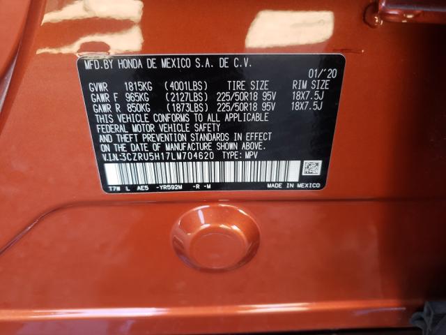 2020 HONDA HR-V SPORT 3CZRU5H17LM704620