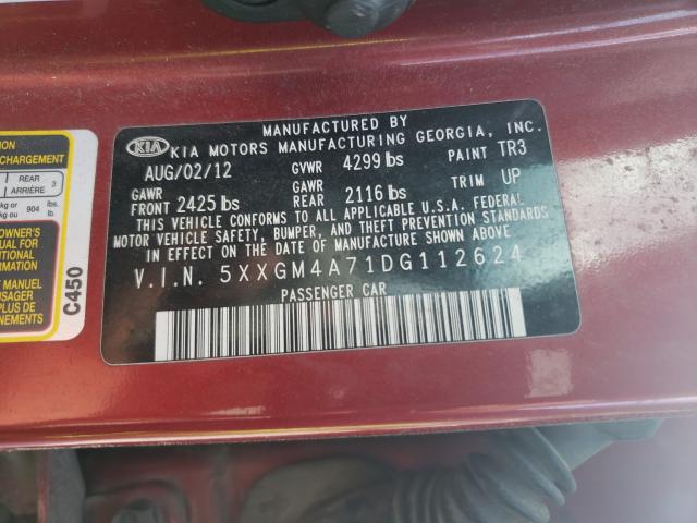 2013 KIA OPTIMA LX 5XXGM4A71DG112624