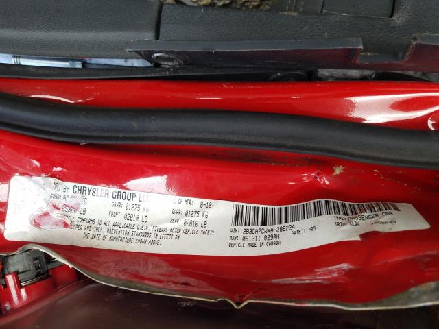 2010 DODGE CHARGER SR 2B3CA7CWXAH288224