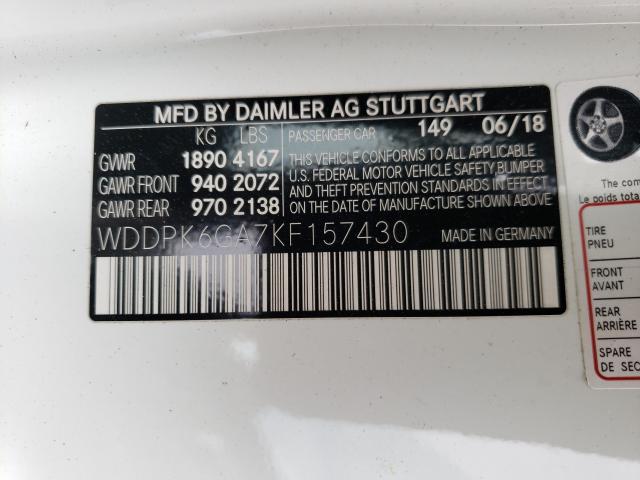 2019 MERCEDES-BENZ SLC 43 AMG WDDPK6GA7KF157430