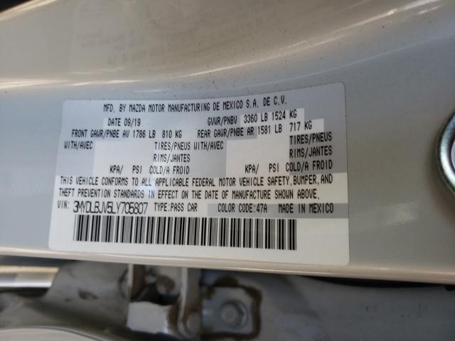 2020 TOYOTA YARIS LE 3MYDLBJV5LY705807