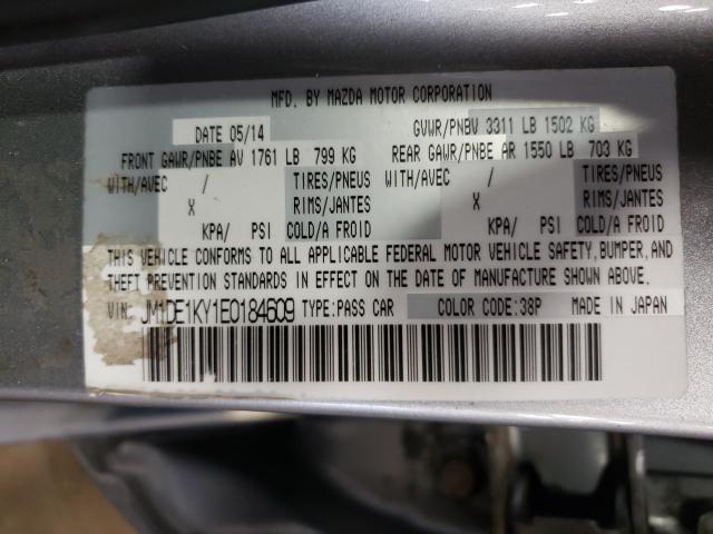 2014 MAZDA 2 JM1DE1KY1E0184609