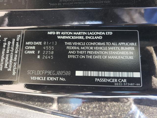 2014 ASTON MARTIN VANQUISH SCFLDCFP9EGJ00508
